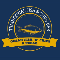 Ocean Fish N Chips and Kebab logo.